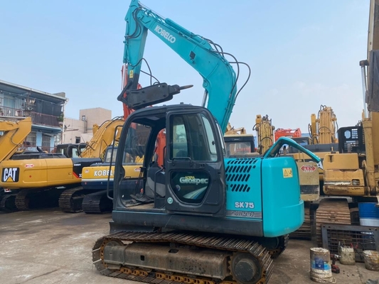0.4m3 버킷 6850KG와 7t 간접이 SK75-8 수력 무한궤도 굴착기