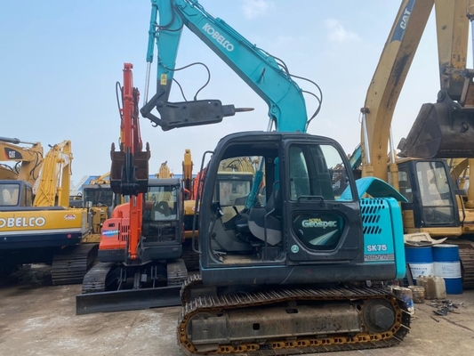 0.4m3 버킷 6850KG와 7t 간접이 SK75-8 수력 무한궤도 굴착기