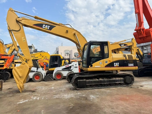 중고용 CAT Caterpillar 320C 수압 크롤러 발굴기 건설 기계 20 톤