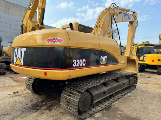 중고용 CAT Caterpillar 320C 수압 크롤러 발굴기 건설 기계 20 톤