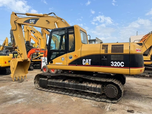 중고용 CAT Caterpillar 320C 수압 크롤러 발굴기 건설 기계 20 톤