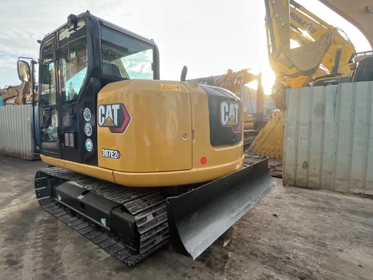 일본 원본 Cat 307E 중고용 발굴기, Caterpillar 중고용 철도 발굴기 7톤