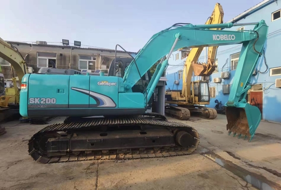 20톤 원본 일본 사용 된 코벨코 SK200-8 크롤러 발굴기 114KW 엔진 전력 및 0.8m3 버킷 용량