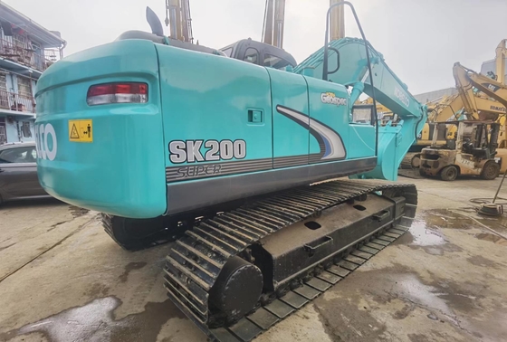 20톤 원본 일본 사용 된 코벨코 SK200-8 크롤러 발굴기 114KW 엔진 전력 및 0.8m3 버킷 용량