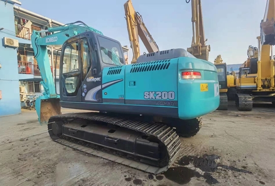 20톤 원본 일본 사용 된 코벨코 SK200-8 크롤러 발굴기 114KW 엔진 전력 및 0.8m3 버킷 용량