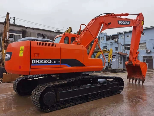 22 톤 원본 사용 된 Doosan DH220 크롤러 발굴기 0.5-1.18 m3 버킷 용량