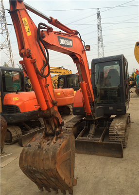 6 톤 원본 사용 된 Doosan DH60-7 크롤러 발굴기 0.09-0.2 m3 버킷 용량