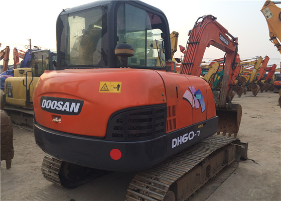 6 톤 원본 사용 된 Doosan DH60-7 크롤러 발굴기 0.09-0.2 m3 버킷 용량