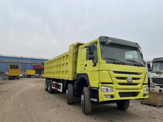 사용 된 HOWO SINOTRUK 덤프 트럭 8x4 중고 HOWO 375 HP 틱퍼 트럭 판매
