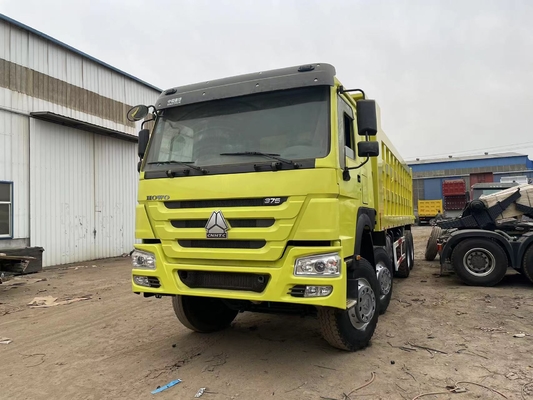 사용 된 HOWO SINOTRUK 덤프 트럭 8x4 중고 HOWO 375 HP 틱퍼 트럭 판매