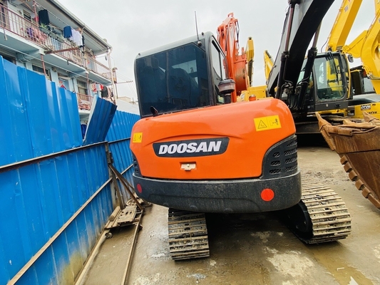 6 톤 원본 사용 된 Doosan DH60-7 크롤러 발굴기 중고용 0.09-0.2 m3 버킷 용량