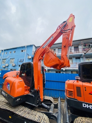 6 톤 원본 사용 된 Doosan DH60-7 크롤러 발굴기 중고용 0.09-0.2 m3 버킷 용량