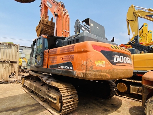 49 톤 원본 사용 된 Doosan DX490LC-9C 크롤러 발굴기 2.72m3 배트 용량으로 중고