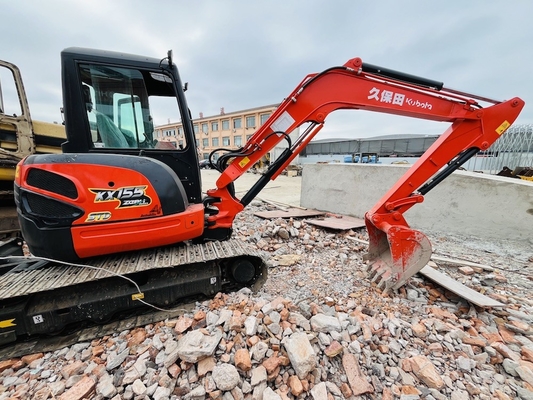 5톤 사용된 쿠보타 KX155 크롤러 발굴기 29.9KW 엔진 전력 및 0.16m3 버킷 용량으로 사용 된 발굴기