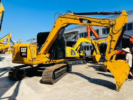 0.33 CBM CAT 307E2 중고 Caterpillar Excavator 일본 제조 중고 크롤러 발굴기 7톤 건설 기계
