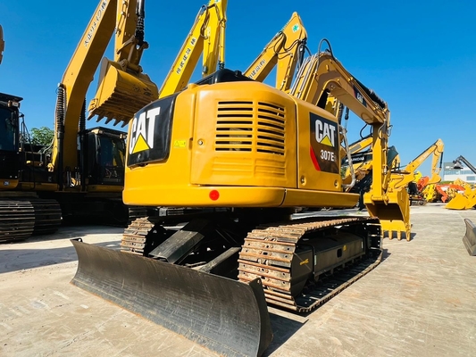 0.33 CBM CAT 307E2 중고 Caterpillar Excavator 일본 제조 중고 크롤러 발굴기 7톤 건설 기계