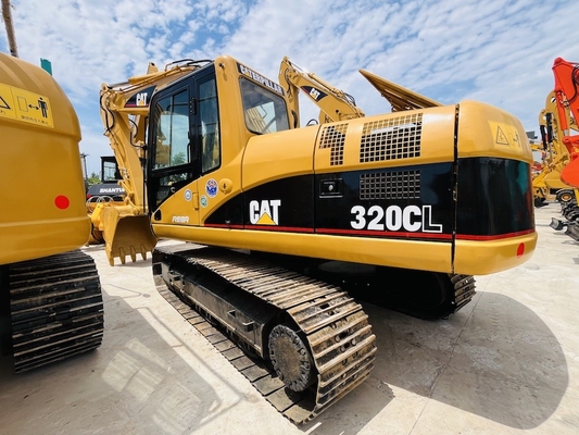 일본 오리지널 CAT 320CL 중고용 수압 배구 발굴기 20 톤 사용 된 CAT 발굴기 1m3 1CBM Caterpillar 발굴기